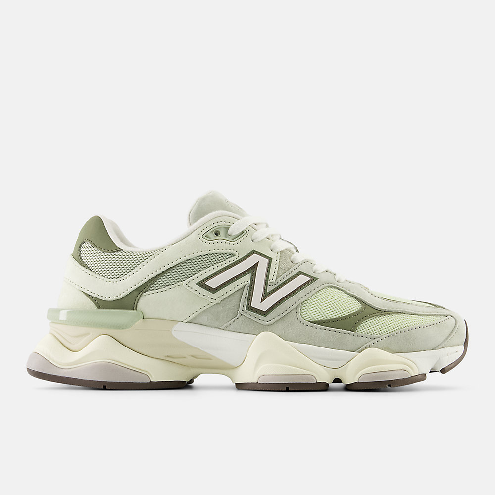 New Balance 9060 Shoes Olivine with Lichen Green and Dark Olivine